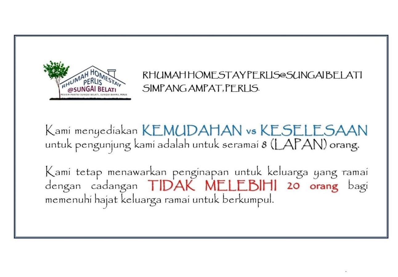 הוילה Simpang Empat  Rhumah Sungai Belati מראה חיצוני תמונה